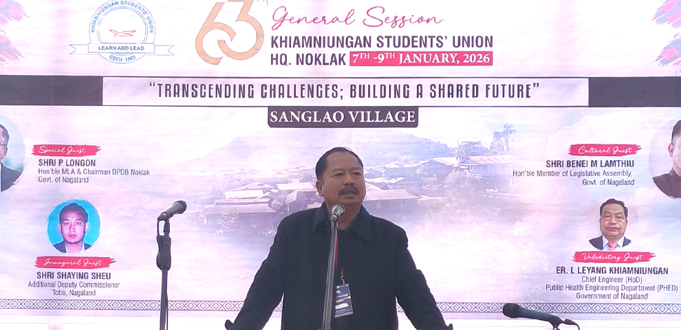 MLA P Longon urges Khiamniungan students