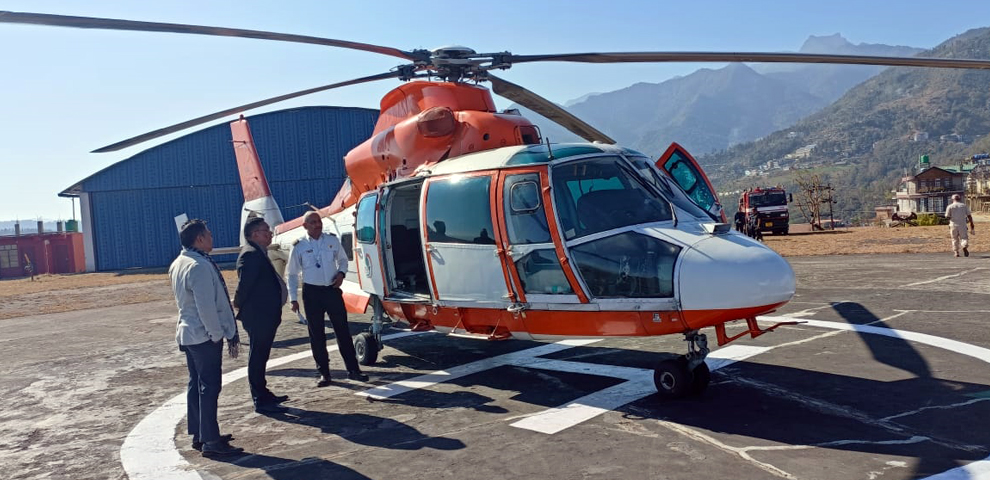 Pawan Hans helicopter conducts trial landing at five Nagaland district helipads