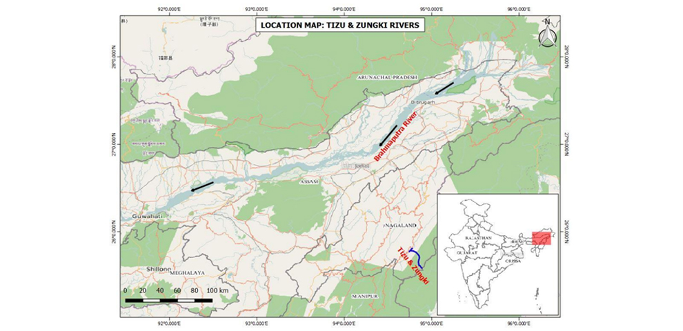 Location of Tizu–Zungki 