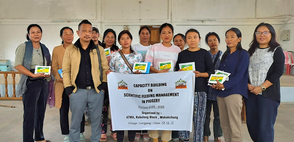 ATMA Kobulong Block conducts capacity 
building on scientific feeding in piggery