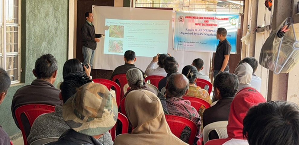 Farmers’ training conducted at IPM Model Village Rusoma