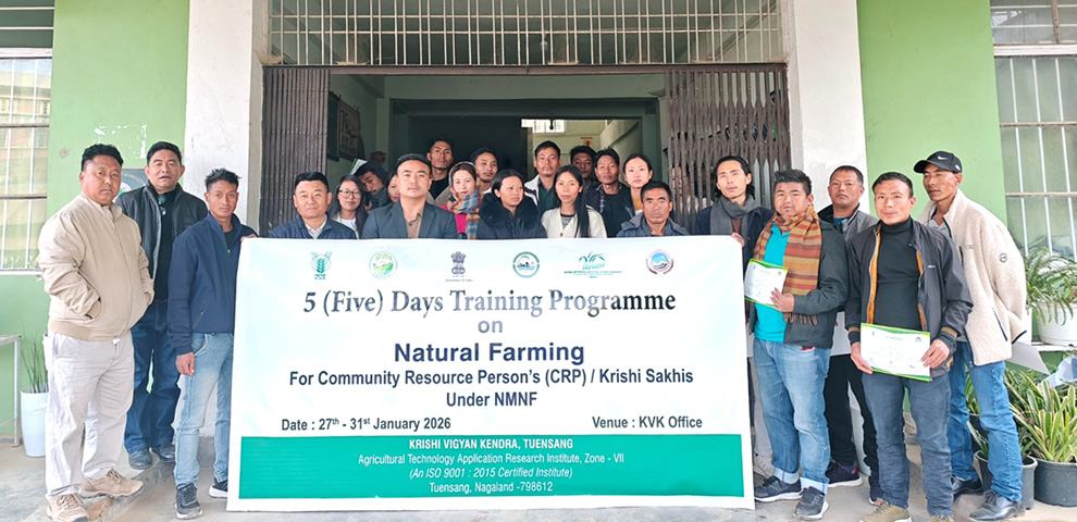 KVK Tuensang conducts natural farming training for Community Resource Persons