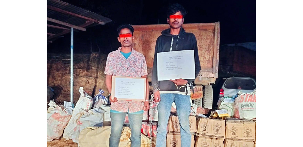 Mokokchung Police Seize 93 Cases of MC Rum, Arrest Two