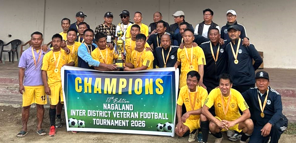 Mokokchung clinches title at 13th Nagaland Veteran Football Tournament