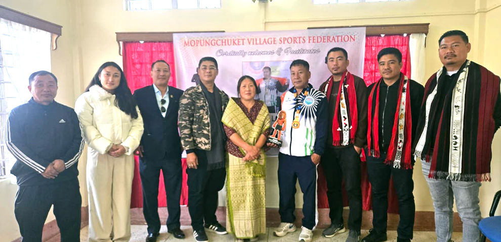 Mopungchuket welcomes home International Kickboxing Gold Medallist Mongsen Longkumer1