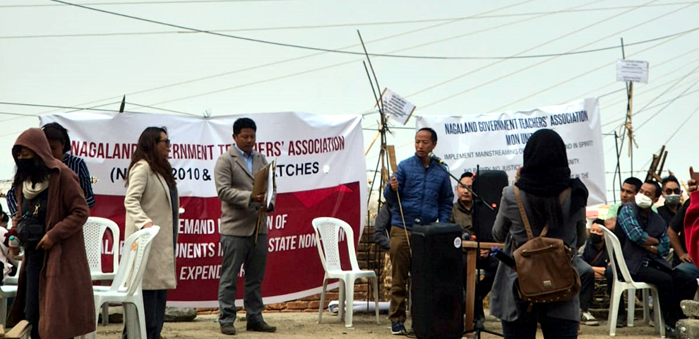 Nagaland Government Teachers’ Association continues phase-I protest