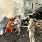 Wooden house gutted in Settsü Village fire; three tenders deployed, no casualties reported