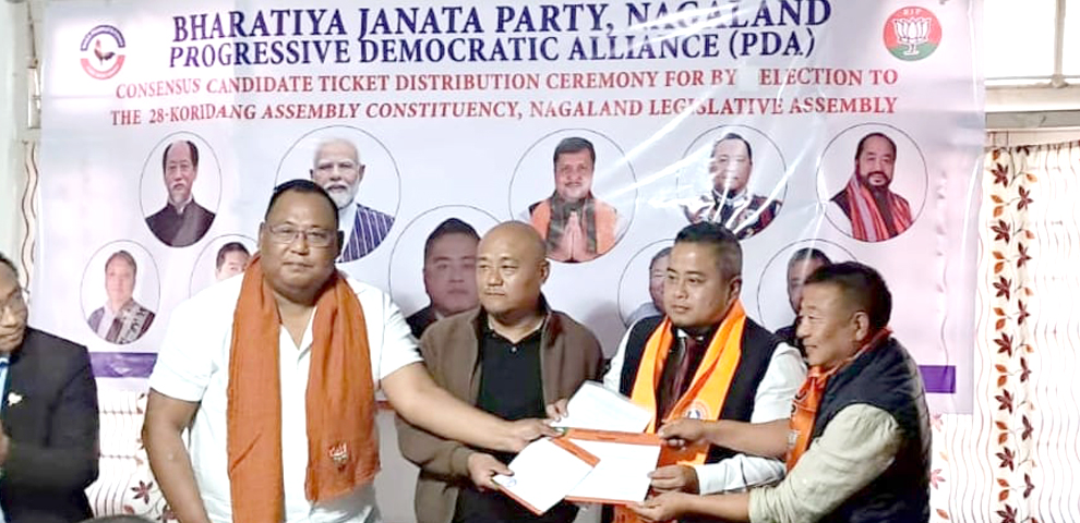 BJP hands ticket to Daochier I Imchen for 28 Koridang by-election