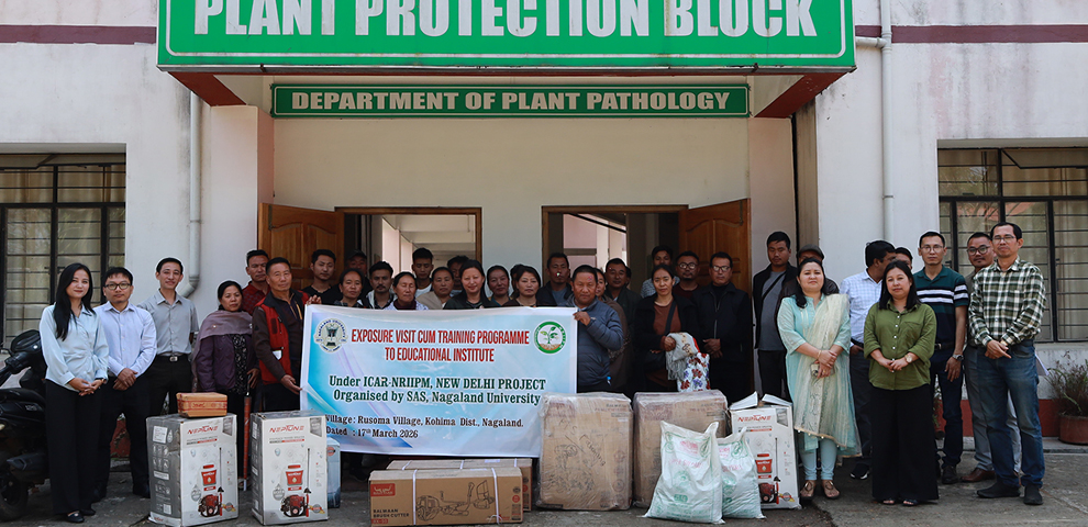 Exposure visit-cum-training programme 
for Rusoma farmers held at NU