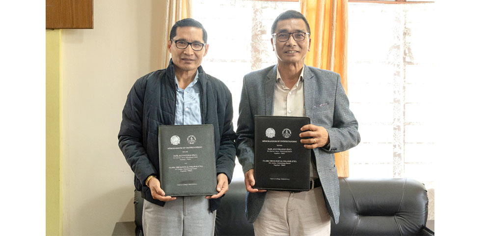 Fazl Ali College, Clark Theological College sign MoU to share library resources