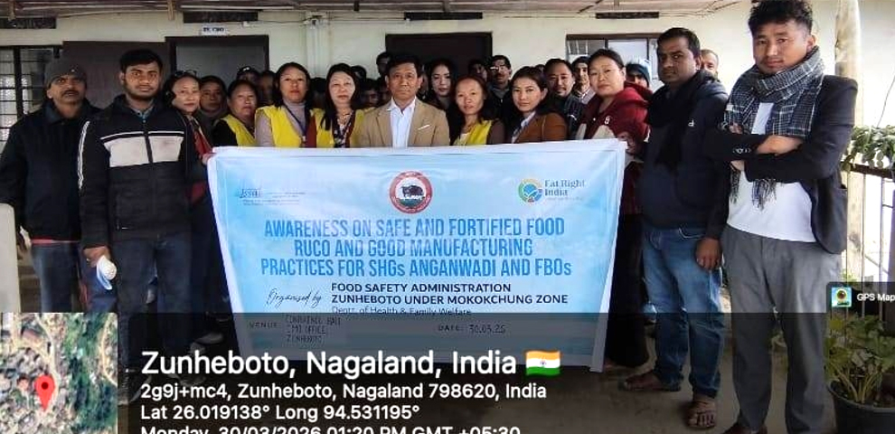 Food safety awareness camp held in Zunheboto