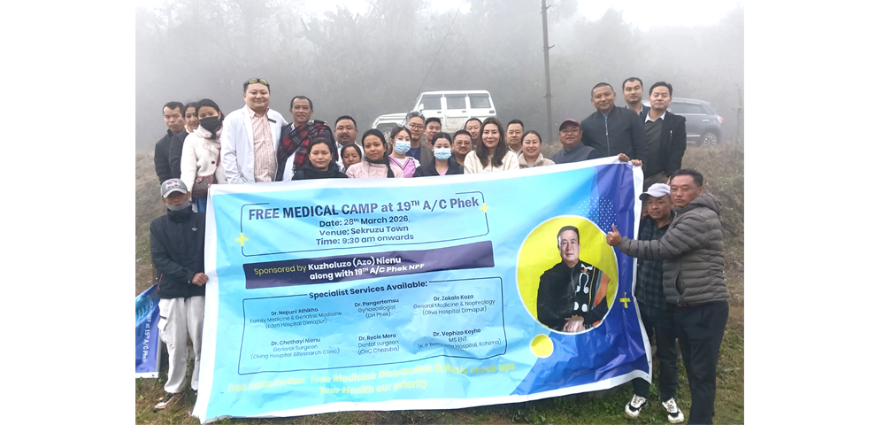 Free Medical camp at Sekhruzu sees over 150 beneficiaries