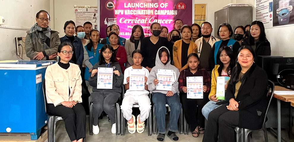 HPV vaccination drive for adolescent girls launched in Peren and Mokokchung