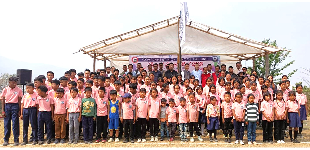 Joel Naga attends GHS Kandinu Annual Sports Meet