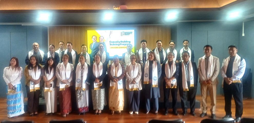 NPP Nagaland delegates attend capacity building training program in Shillong