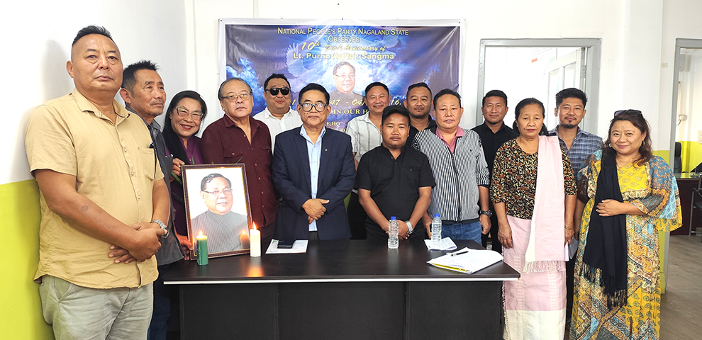 NPP Nagaland pays tribute to founder Purno Agitok Sangma on 10th death anniversary