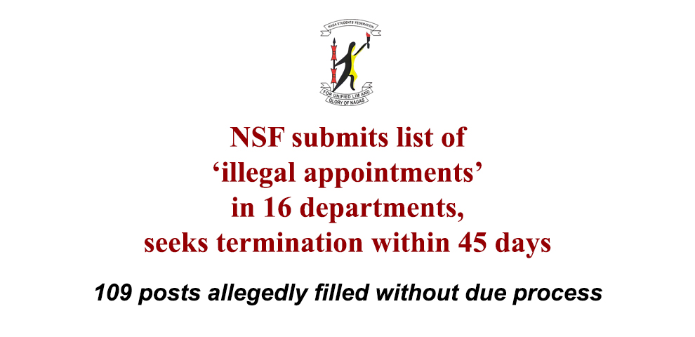 NSF submits list of ‘illegal appointments’ in 16 departments, seeks termination within 45 days