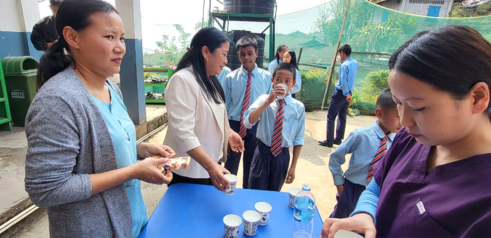 National Deworming Day observed at GMS A & B Sector Mokokchung