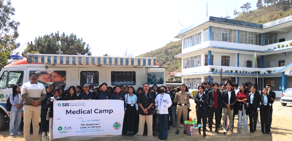 SBI Sanjeevani Clinic on Wheels holds health camp, Swachh Bharat drive at ZPC Kiphire