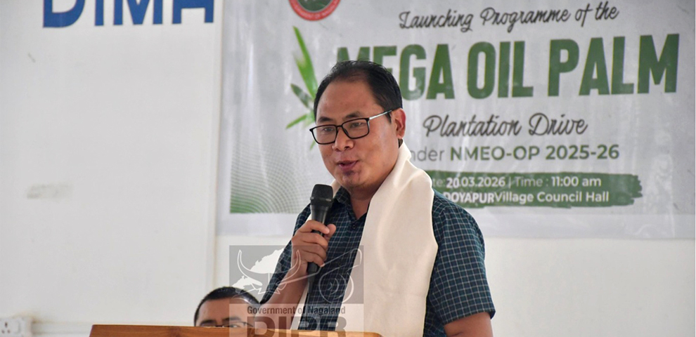 Nagaland: Department of Agriculture launches Mega Oil Palm Plantation Drive at Chumoukedima