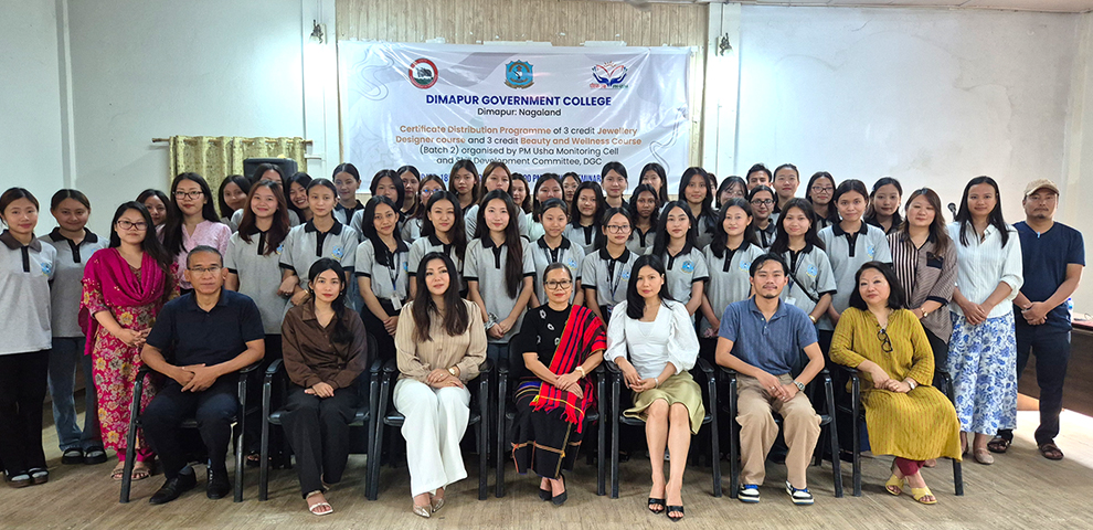 Certificate Distribution Programme held for Jewellery 
Designer and Beauty & Wellness Courses at DGC