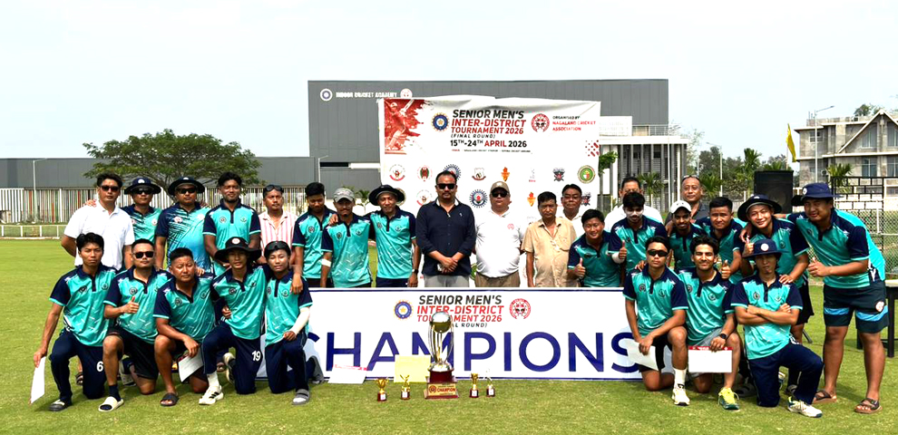 Chumoukedima beat Dimapur by 6 wickets to win Senior Men’s Inter District Tournament 2026
