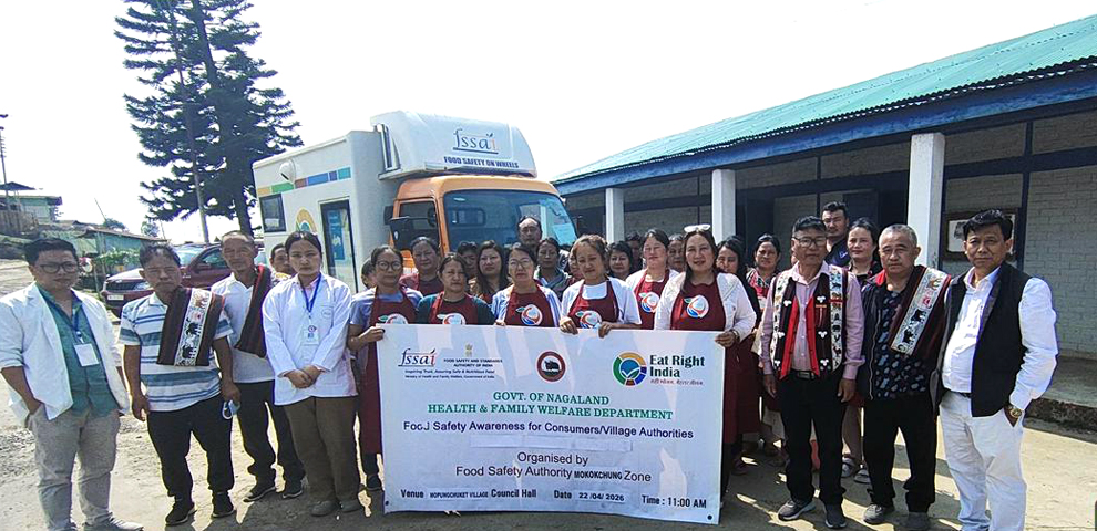 Food Safety Officials hold awareness camps in Changki, Mopungchuket