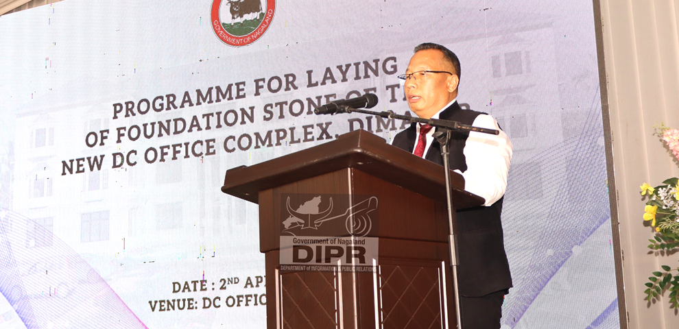 Dimapur: Foundation stone laid for Rs 14.96 crore DC Office Complex