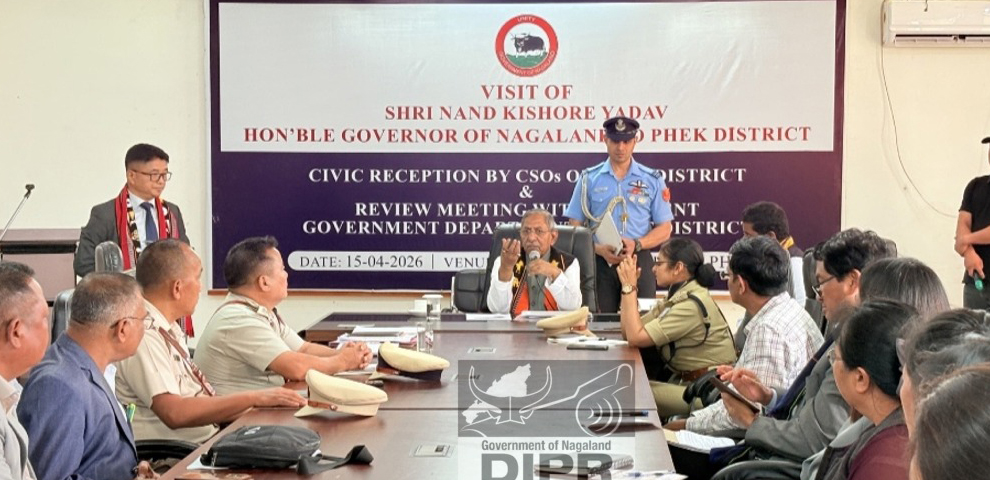 Governor Nand Kishore Yadav visits Phek, reviews development work