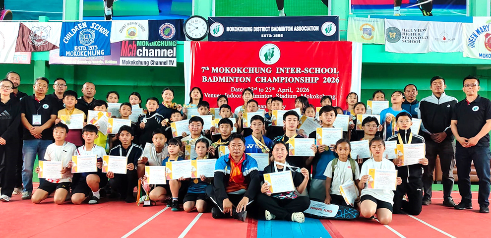 7th Mokokchung Inter-School Badminton Championship concludes