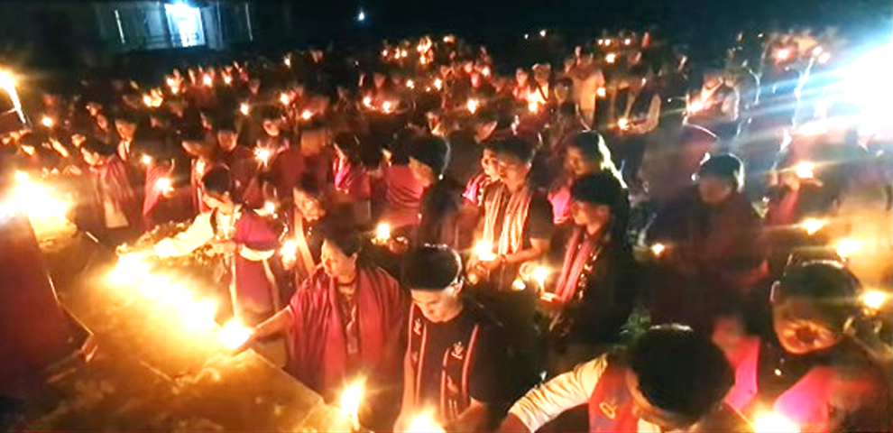 NSF Kohima vigil pays tribute to two civilians killed in Ukhrul NH-202 ambush 