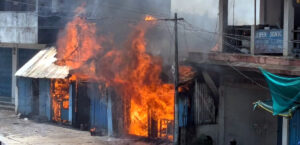 Mokokchung: 9 shops gutted, 5 damaged in fire near MMC Complex 