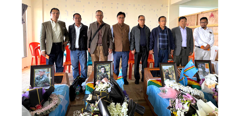 Ukhrul pays tribute to four fallen Naga Army personnel