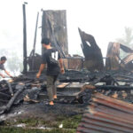 Chungtia Fire destroys building at Longjongkong, New Camp