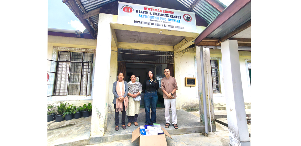 Longtili C Sangtam donates medicines to PHC, school