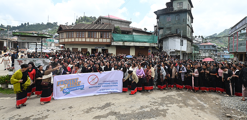 ‘No Radar in Our Area’: Pfutsero rally voices opposition to
proposed radar installation