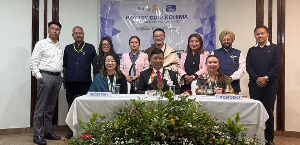Rtn. Dr. Kameswar visits Rotary Club of Kohima