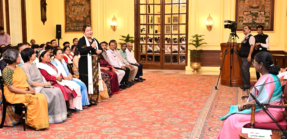 Runway Nagaland artisans showcase banana fibre craft at Rashtrapati Bhavan