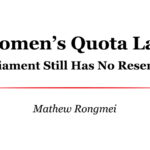 Women’s Quota Law - Why Parliament Still Has No Reserved Seats | Mathew Rongmei Women’s Quota Law