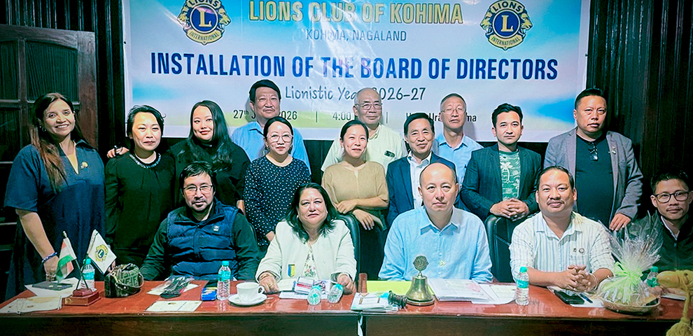 Lions Club of Kohima installs new