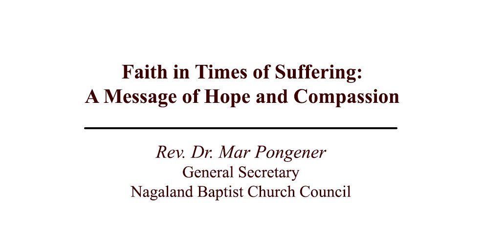 Faith in Times of Suffering
