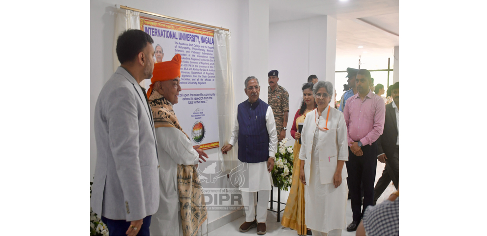 Governor inaugurates Academic Staff College, new health science units at International University Nagaland