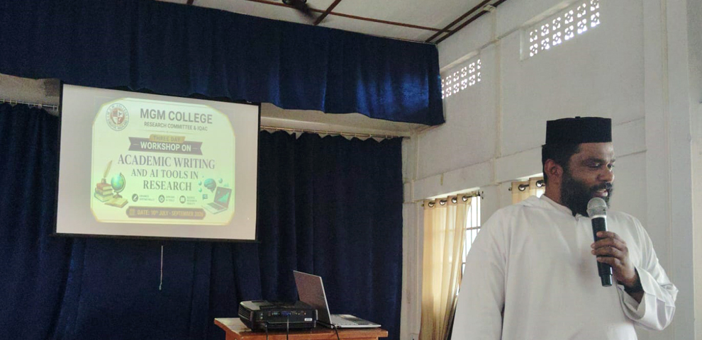 MGM College holds workshop on academic writing, AI in research