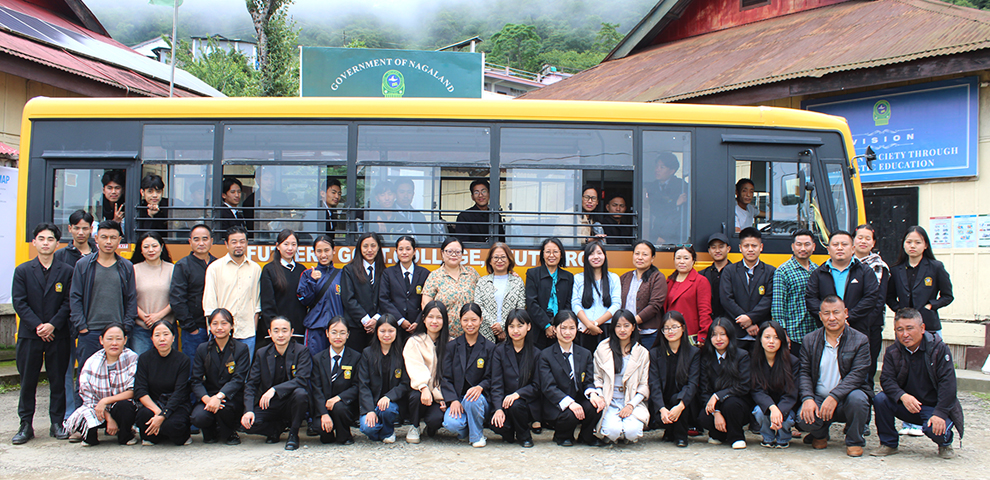 Pfutsero Government College expresses gratitude for new bus