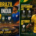 India to face Brazil in international football friendly in Kolkata on Oct 3