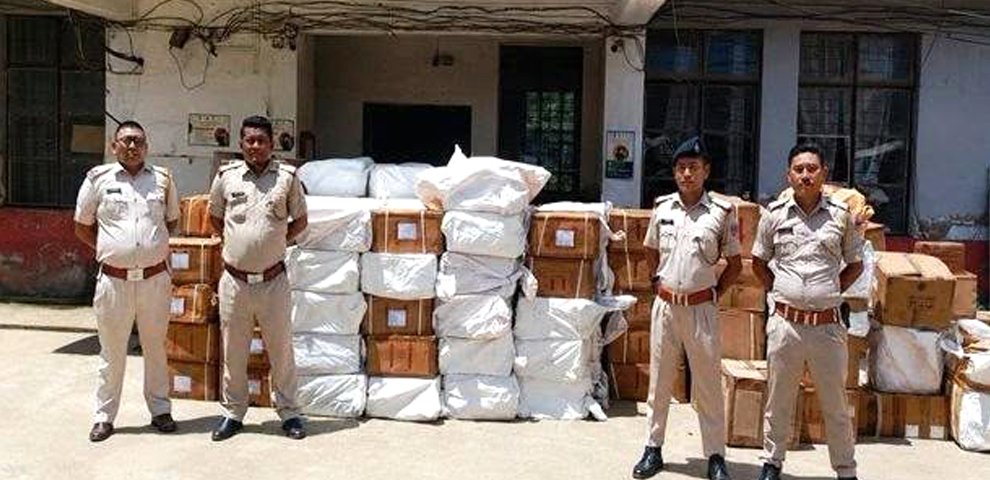 Dimapur Police seize 19,760 bottles of suspected