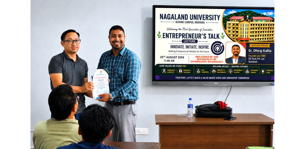 Entrepreneurship talk at Nagaland University focuses on financial literacy, career development