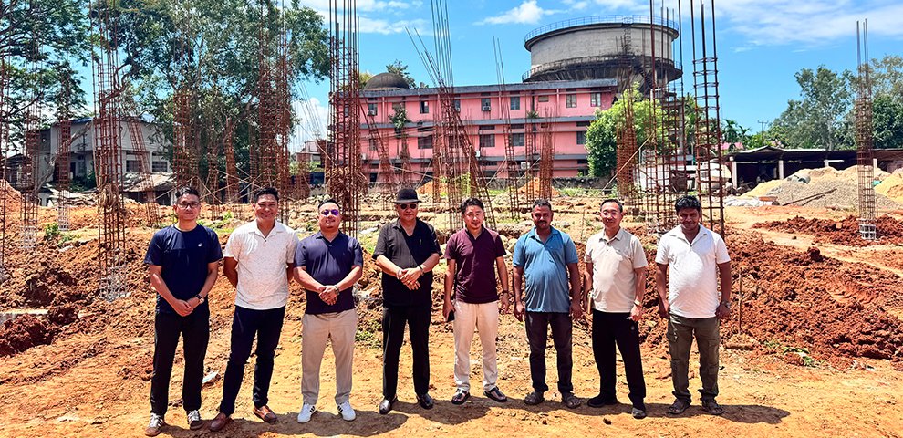 Inspection of under-construction DC Office Complex Niuland on Friday, August 7.