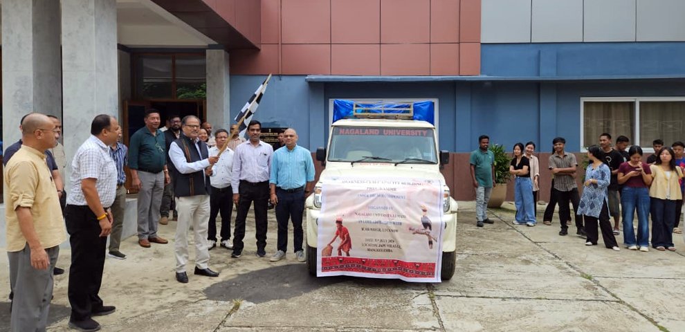 Nagaland University flags off fisheries input vehicle to promote sustainable aquaculture