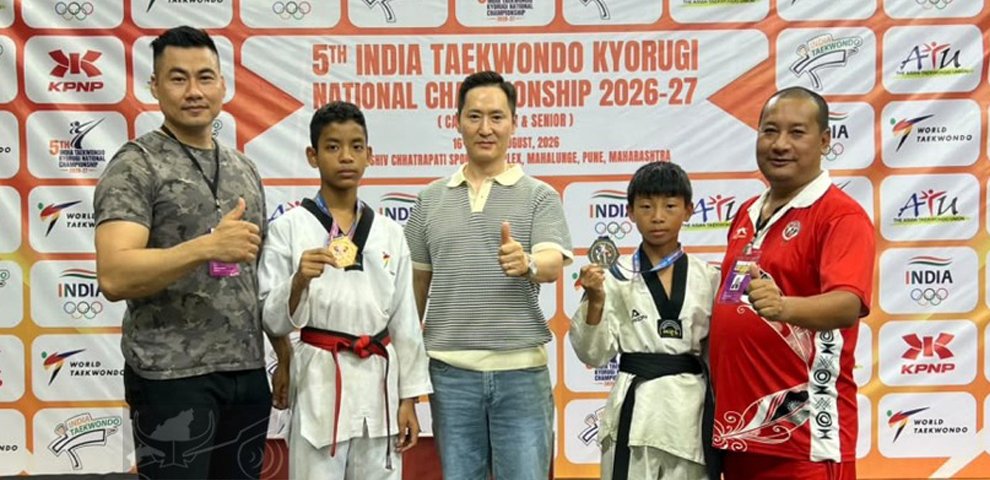 Nagaland taekwondo team wins silver and bronze at 5th India Taekwondo National Championship